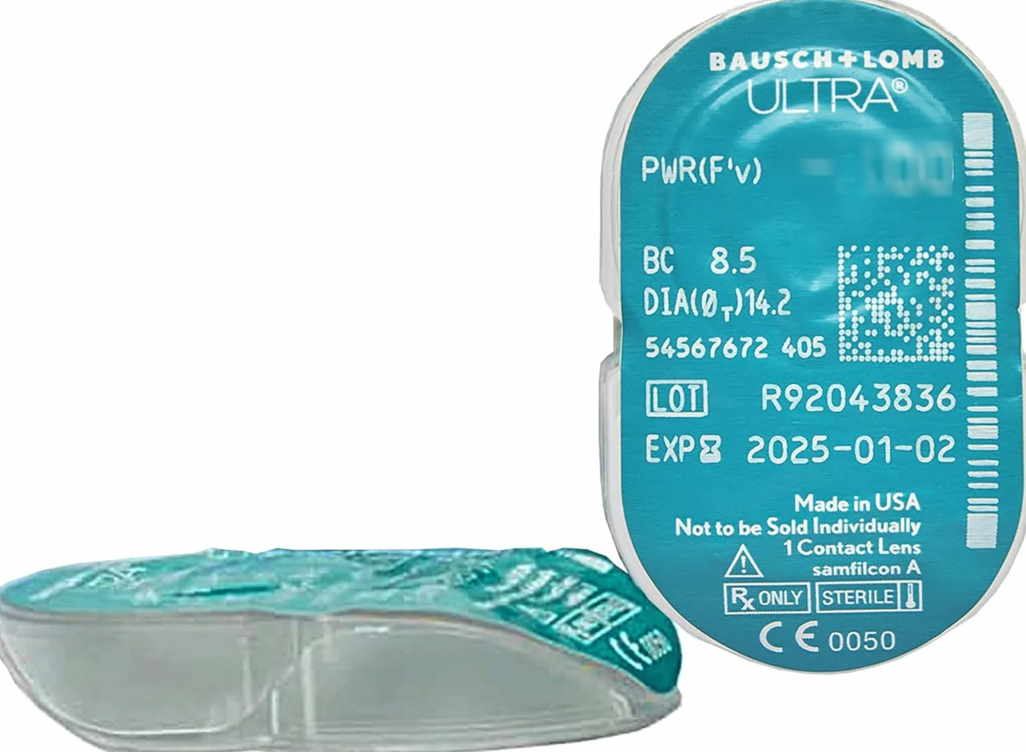 Bausch + Lomb ULTRA Lenti a Contatto Correttive Mensili, 3 Lenti, BC 8.5 mm, DIA 14.2 mm, -2.75 Diopt
