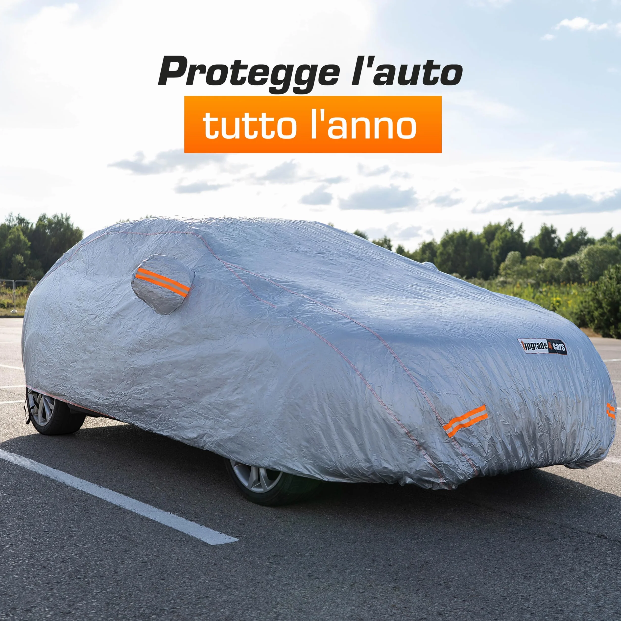 Upgrade4cars Telo Copriauto da Esterno | Copertura Suv Universale Antigraffio per Estivo e Invernale | Suv M - 432 * 185 * 145 cm
