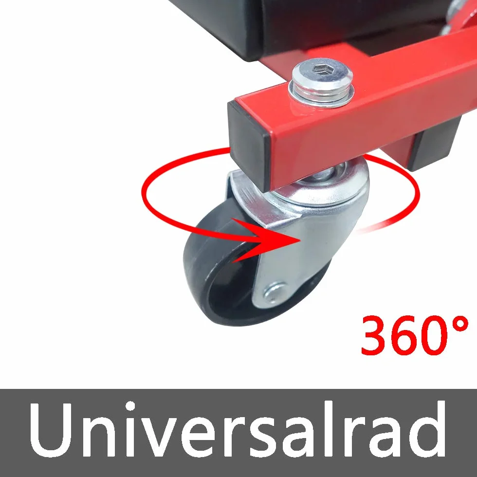 Lettino per officina auto 2 in 1 con rotelle, 150 kg, rotelle girevoli 360°