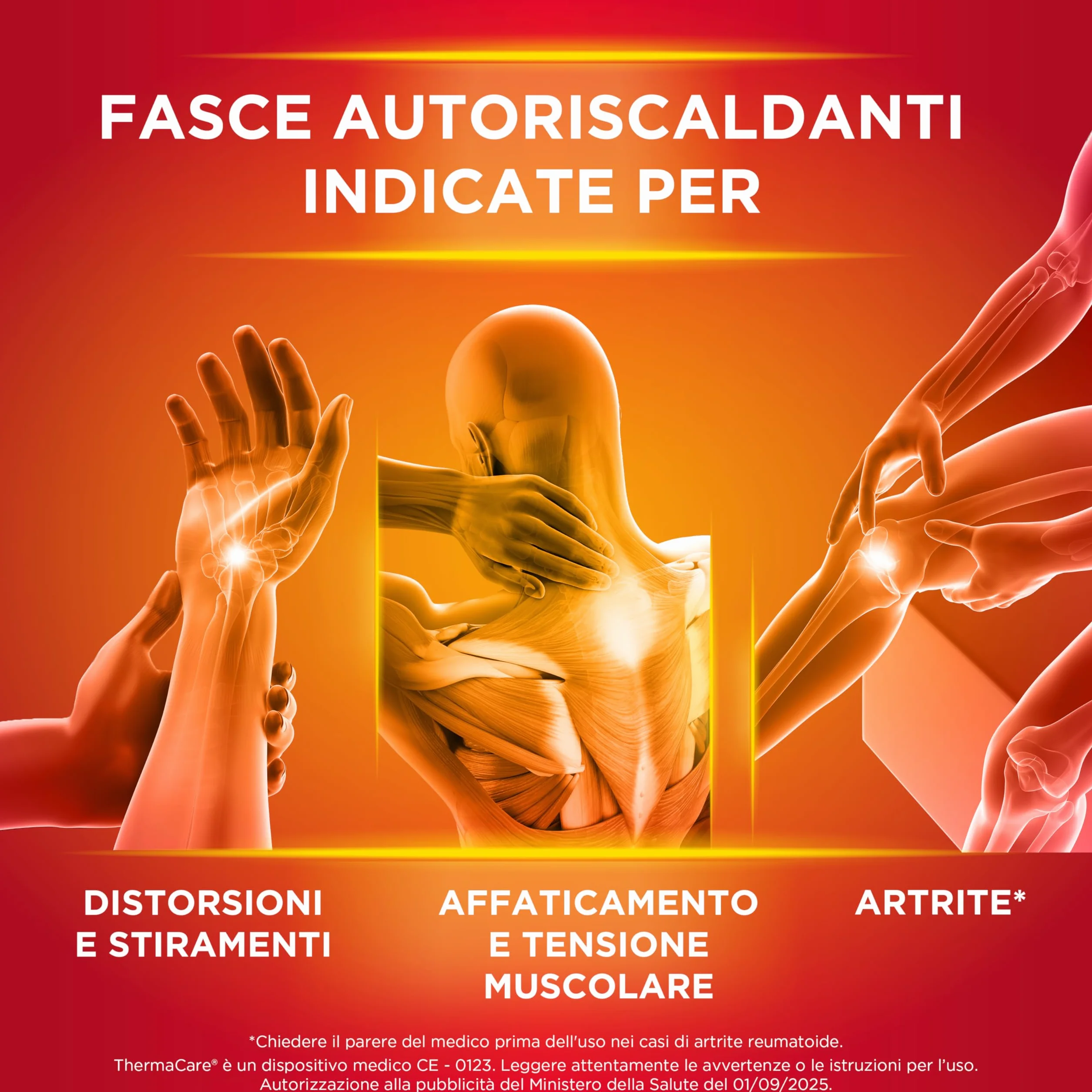 ThermaCare Fasce Autoriscaldanti a Calore Terapeutico 8 Ore, 6 Pezzi per Dolori di Collo Spalla Polso