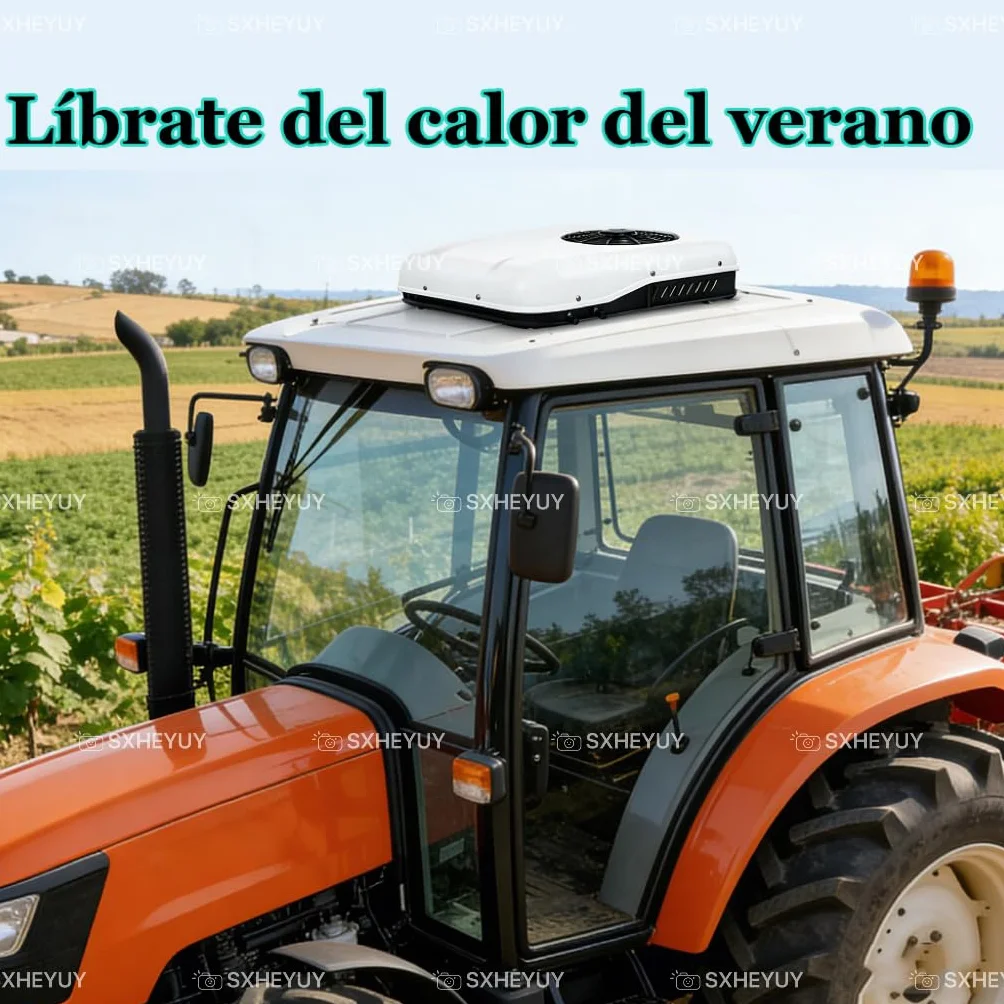 Aria Condizionata 12V 24V Camper Solo Freddo, Precargata Refrigerante per Camion Caravan