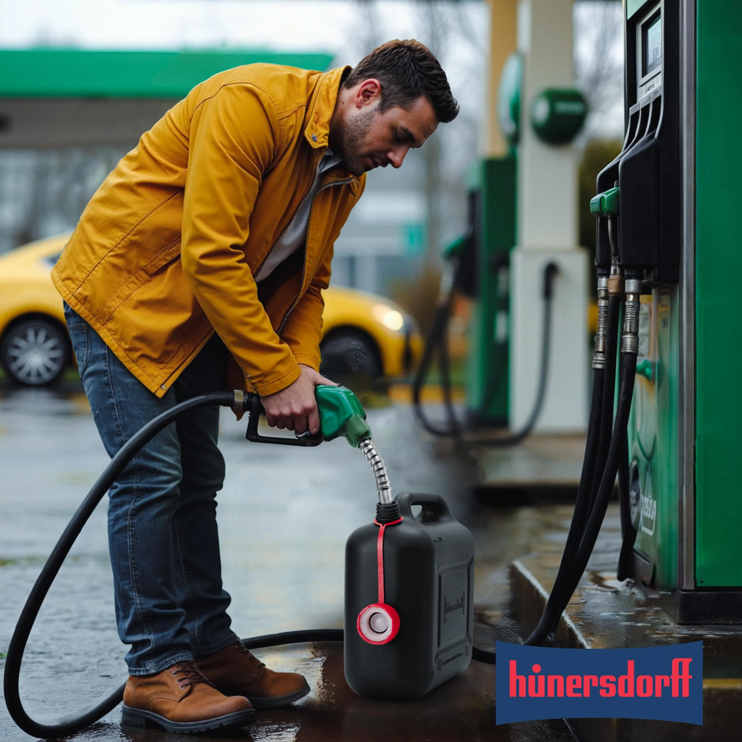 Hünersdorff Tanica carburante 10l STANDARD 812800 benzina diesel omologata UN nero