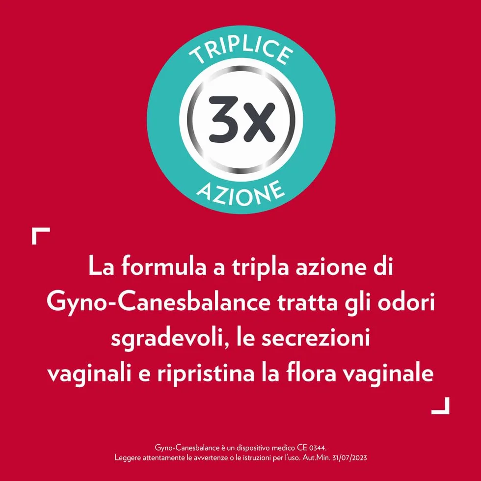 Gyno-Canesbalance Gel Vaginale Contro Vaginosi Batterica 7 Flaconcini 5ml