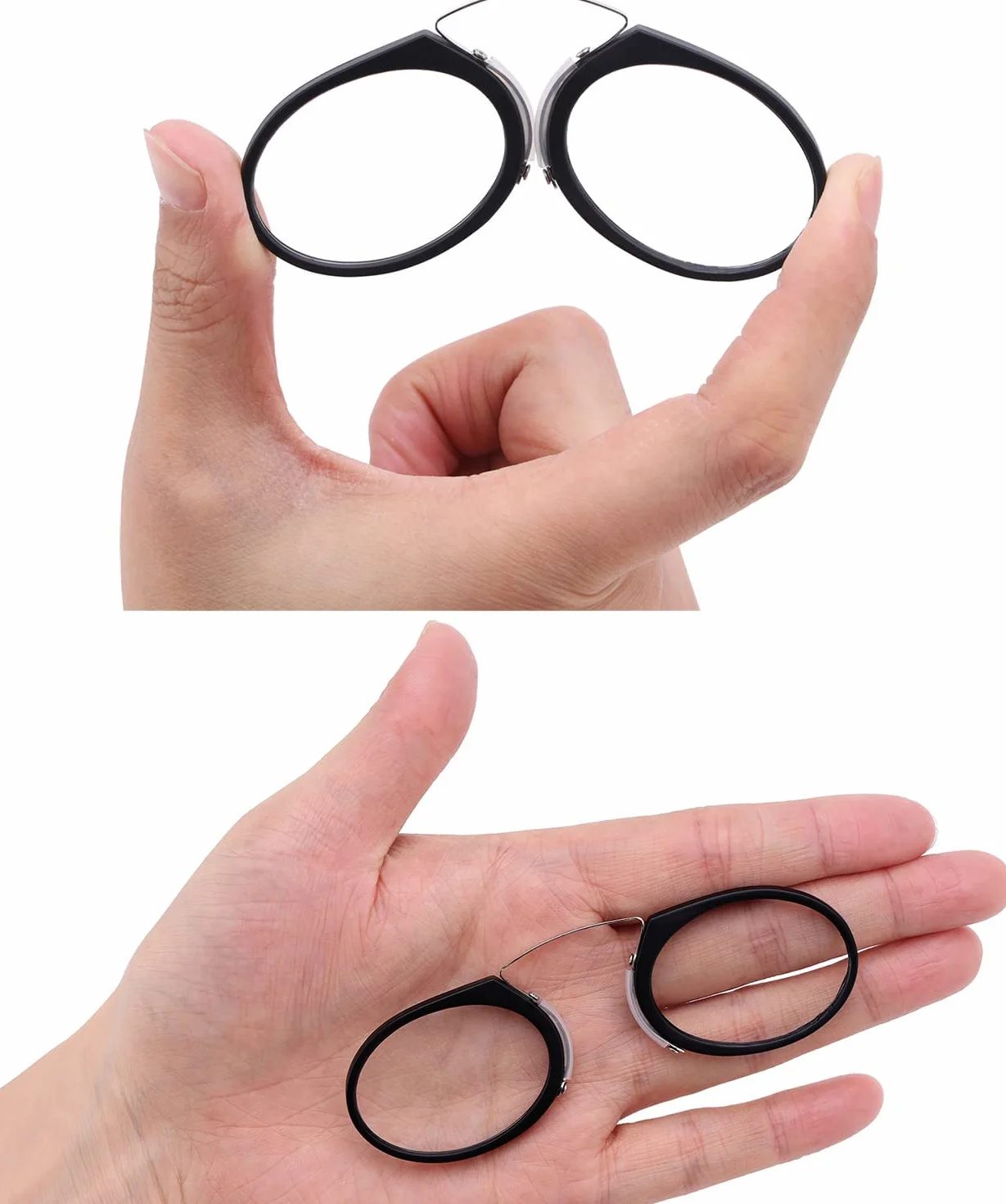Occhiali da Lettura 2.0 Mini Lettore di Naso a Clip Antiscivolo Flessibili