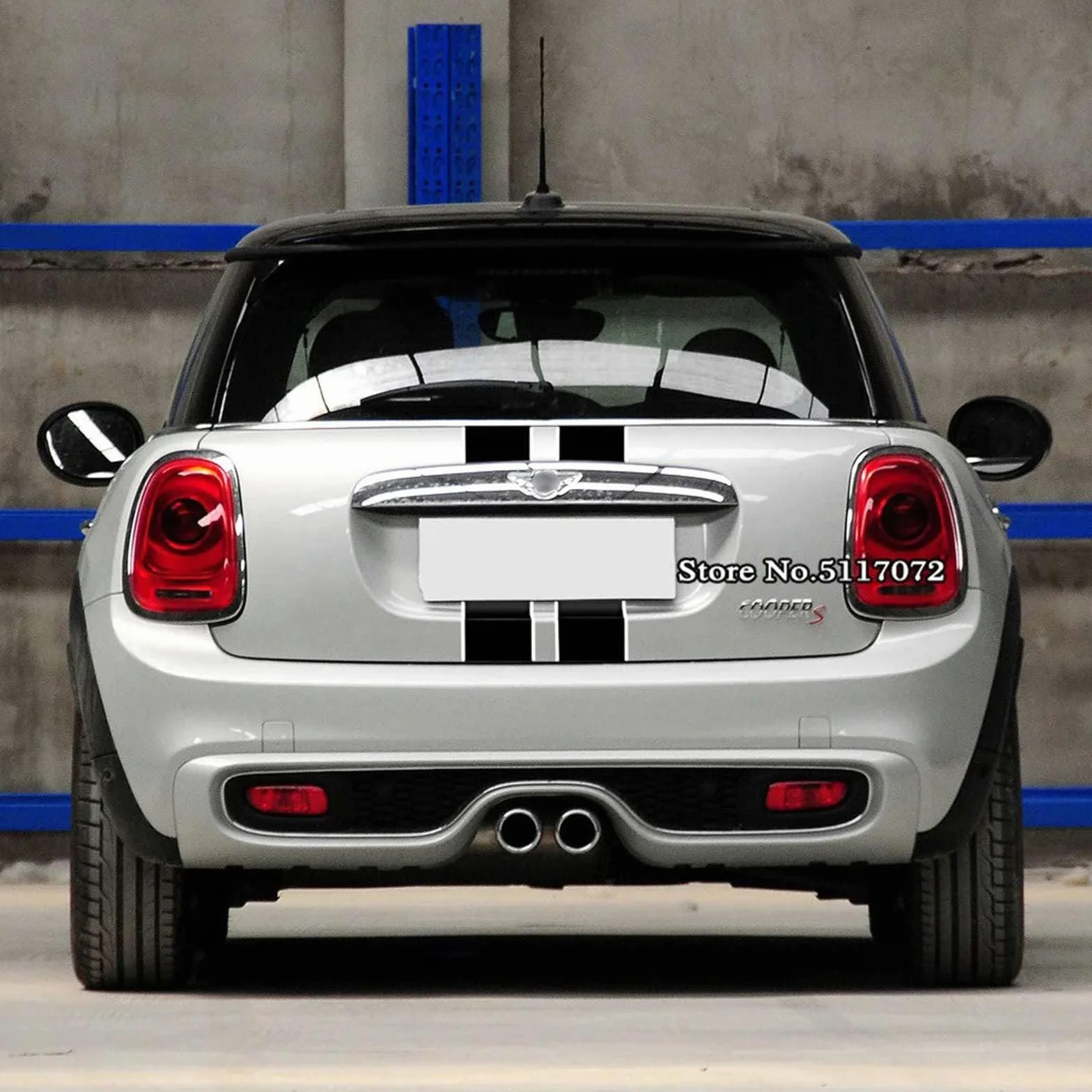 Adesivi per Cofano Motore e Strisce per Auto, Adatti per Mini Cooper R50 R52 R53 R56 R57 F55 F56 F56 Hatchback.