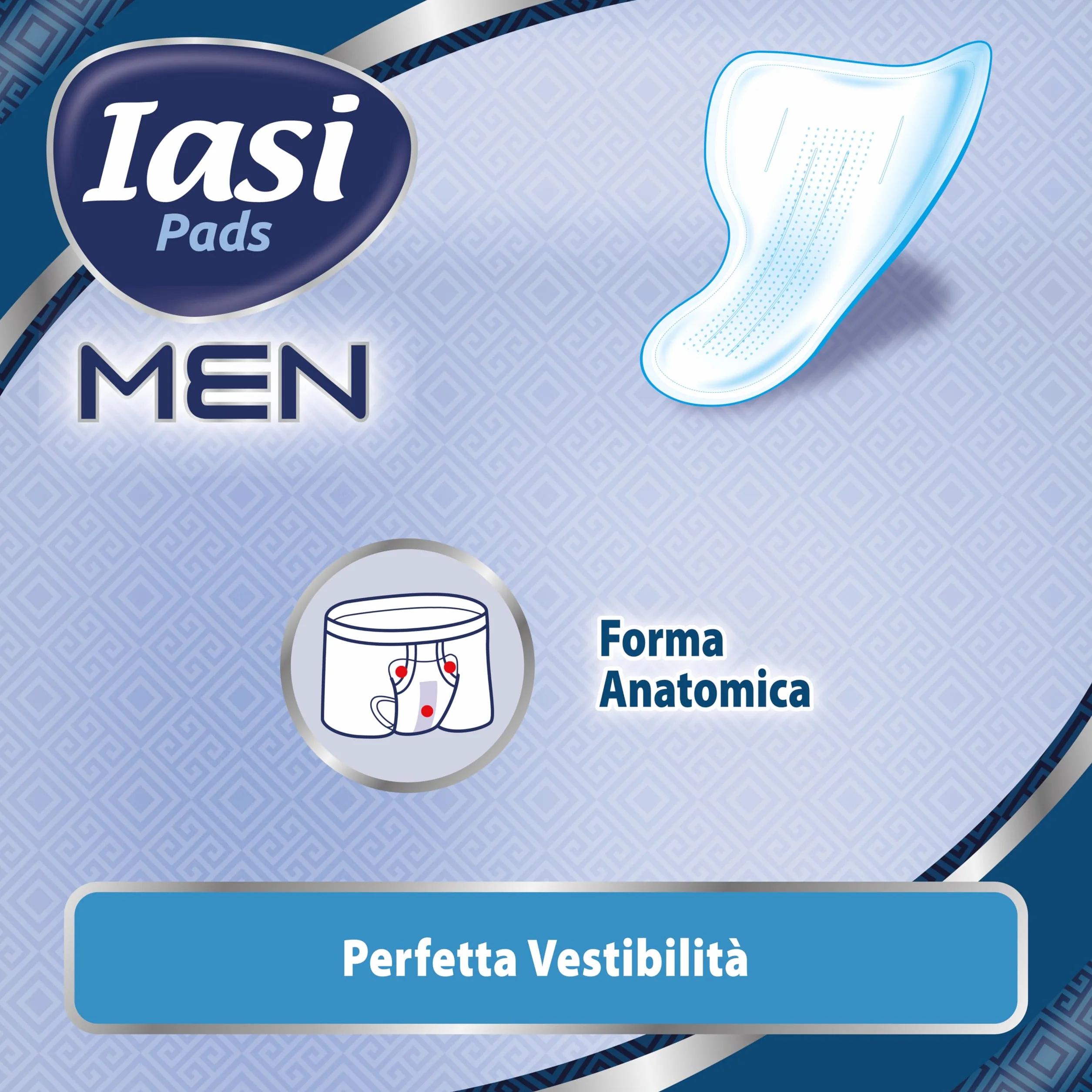 IASI MEN Super Livello di Protezione 3 Scudi Assorbenti per perdite urinarie maschili 10 Unità