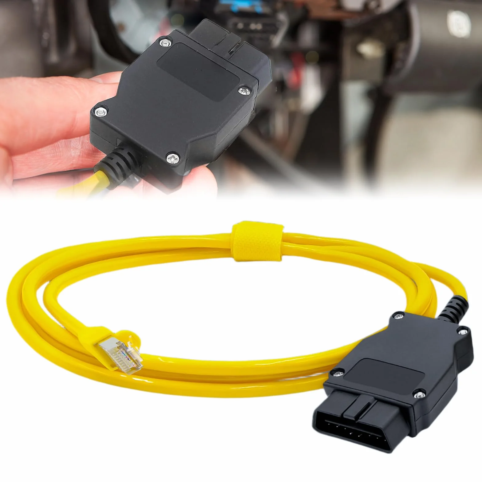 Nizirioo Cavo OBD2 ENET Adattatore Ethernet Prolunga V50.3 ICOM Coding Serie F per BMW