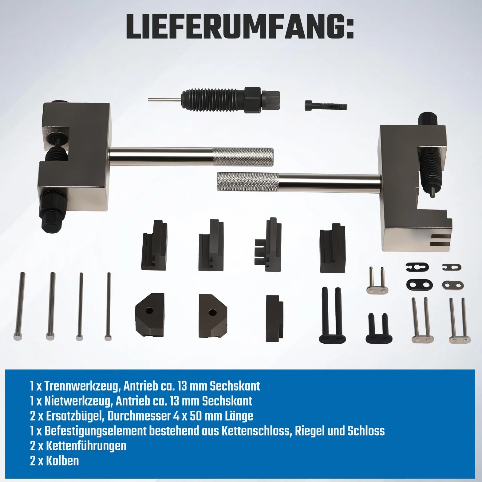 Kit di utensili per rivettatrici di catena di distribuzione, motore, rimozione, montaggio, set di utensili speciali per temporizzazione, set di rivettatrici per Mercedes Benz M271 M272 M273