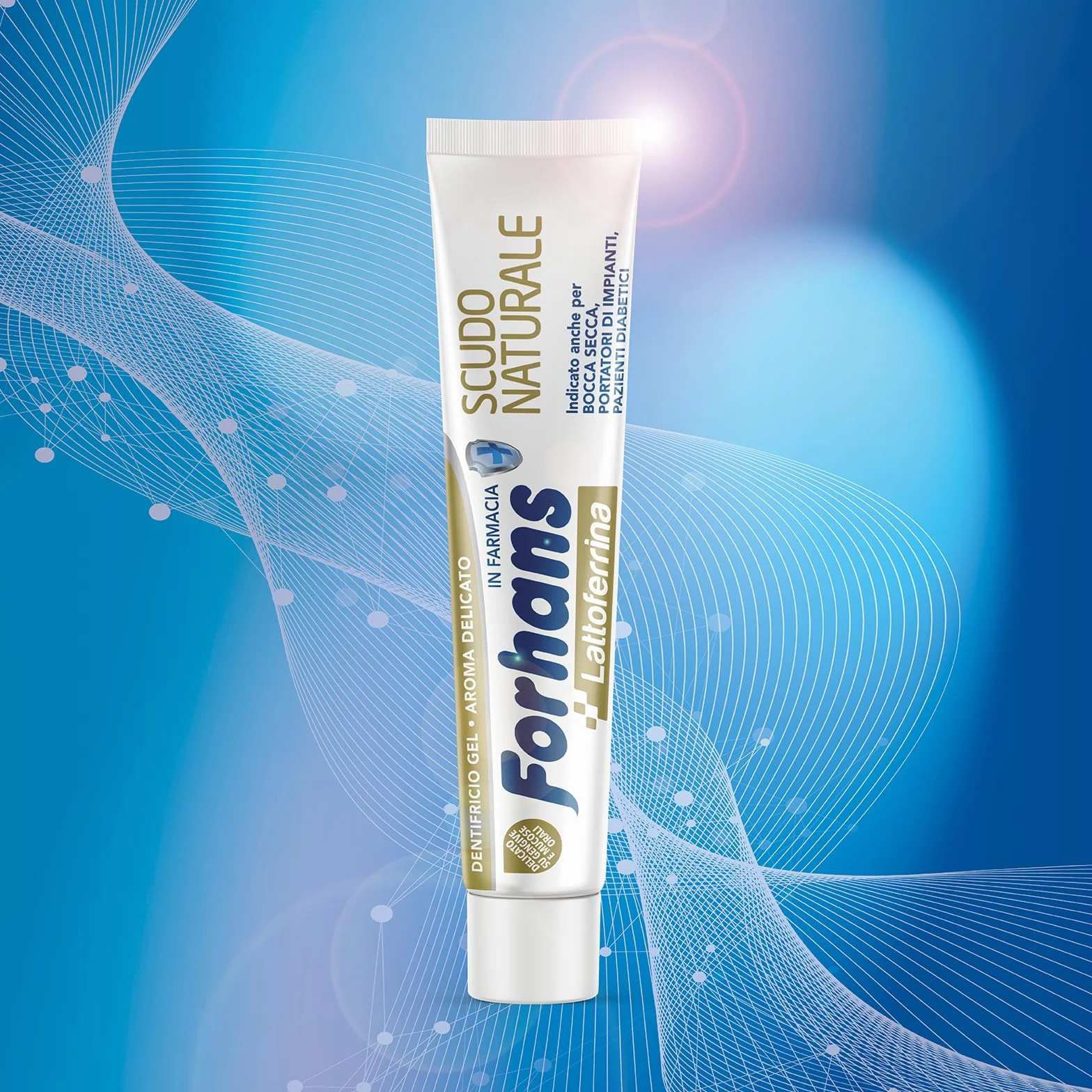 Forhans Dentifricio Gel Scudo Naturale Lattoferrina Antibatterico Cavo Orale 75 ml
