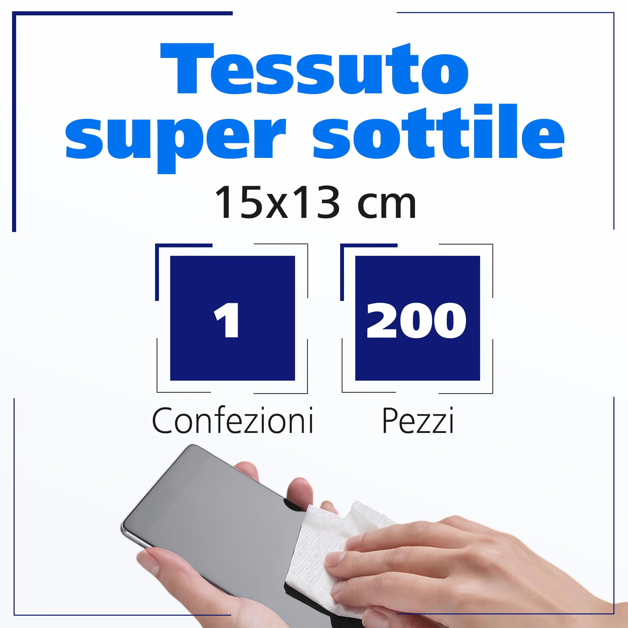 ZEISS Salviette Pulisci Occhiali 200 pezzi Monouso Pulizia Lenti