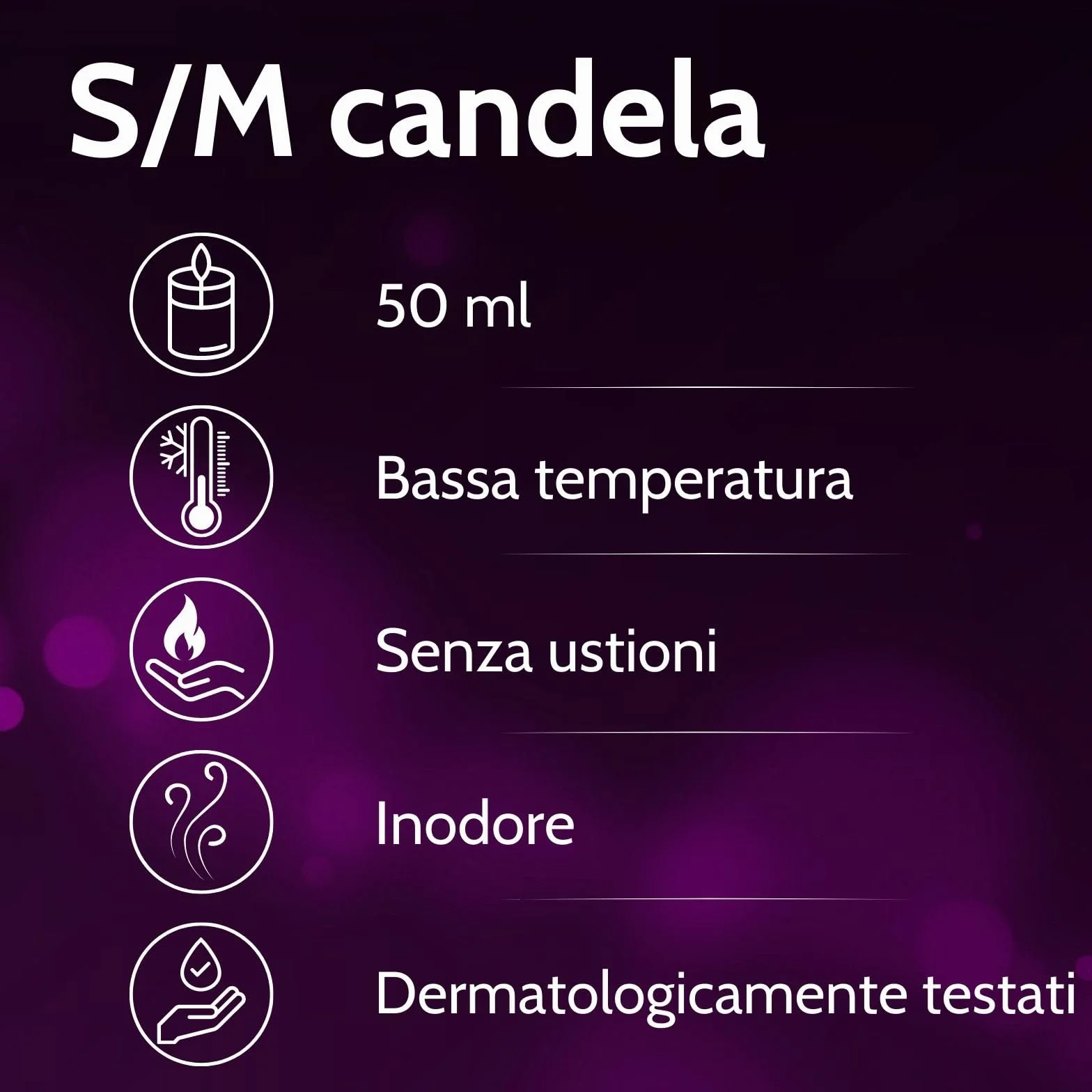 VIBRATISSIMO S/M Candela Burning Red 50ml Cera a bassa temperatura per giochi erotici massaggio coppie