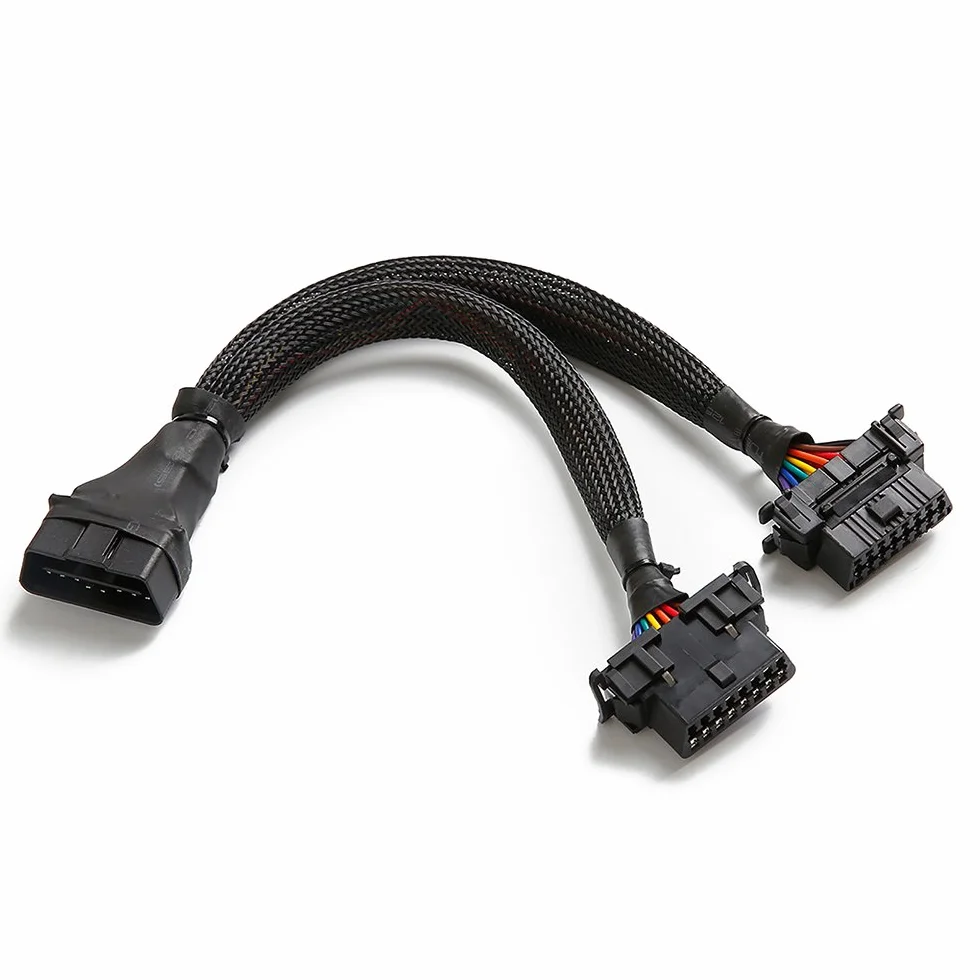 bbfly-B6 OBD II ODB2 splitter prolunga 16 pin di estensione cavo adattatore 30CM