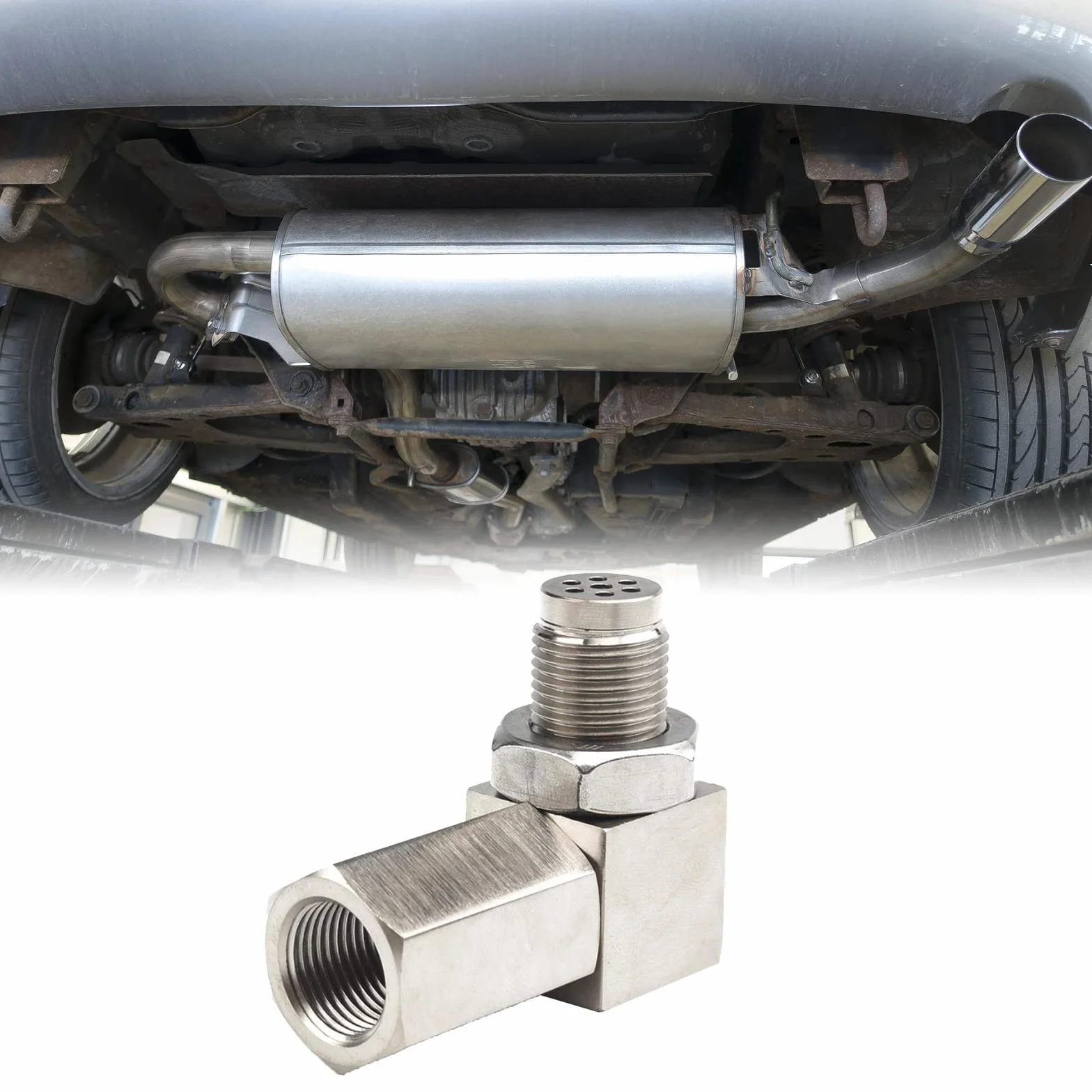 Adattatore Sonda Lambda Sensore O2 M18x1,5mm per Auto Sistemi di Scarico