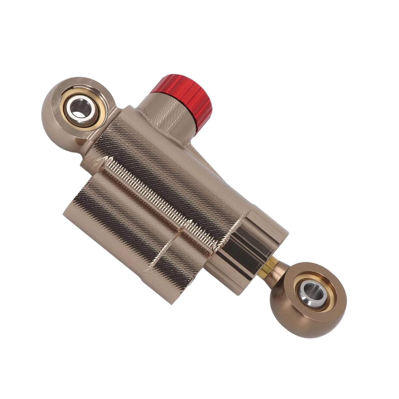 Ammortizzatore di Sterzo CNC Regolabile Stabilizzatore di stabilità Migliorato per Motocicli Olio di Smorzamento Importato Universale in Oro Intervallo da -40 ° C a 100 ° C