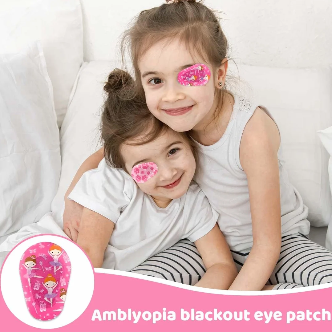 Bende Oculari per Bambini 27 Pezzi Benda Occhio Pigro Adesiva in Cotone Blocca Luce 9 Stili