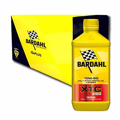 Bardahl Olio Motore XTC C60 10W-50 4 Tempi 100% Sintetico 4 Litri