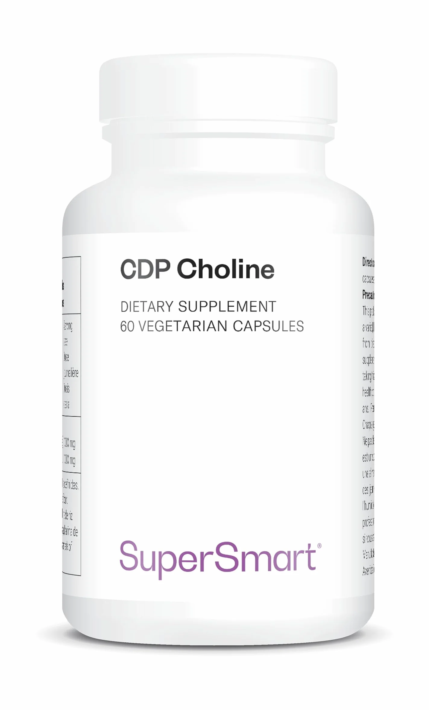 SuperSmart CDP Choline Colina brevettata biodisponibilità ottimale Dosaggio potente Vegano
