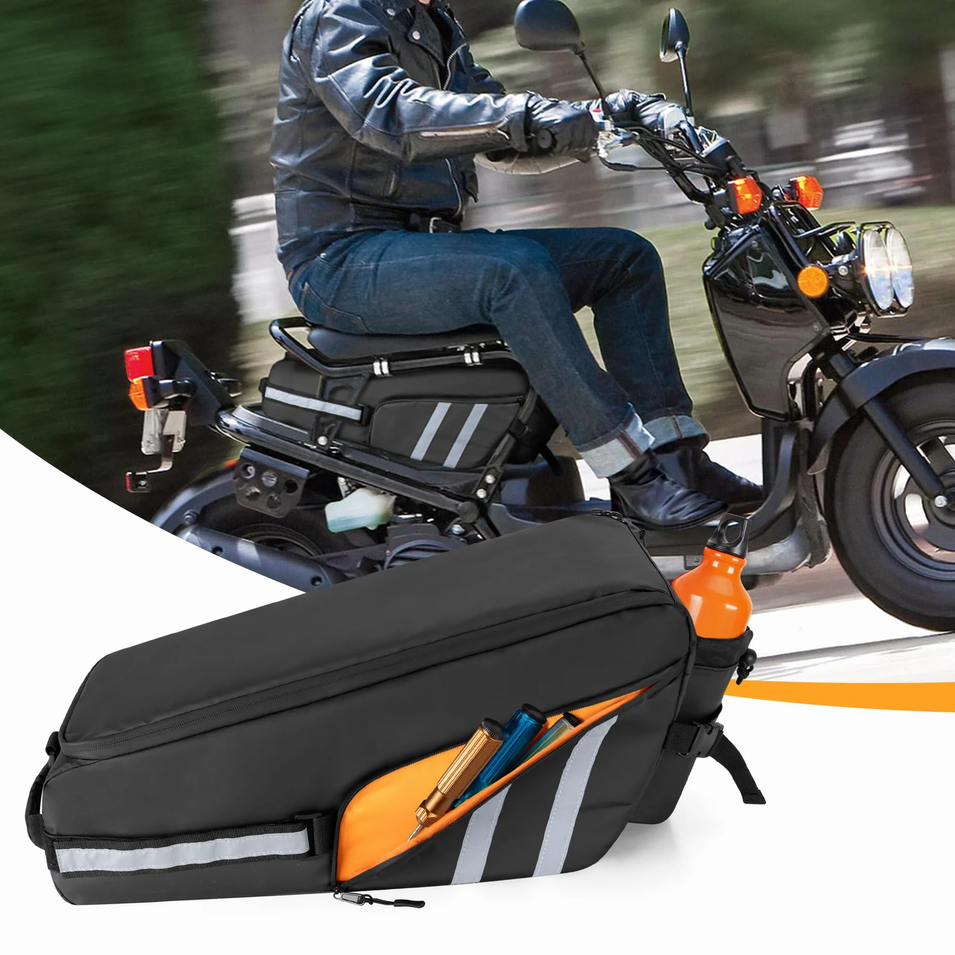 HODRANT Borsa Impermeabile Sotto il Sedile Compatibile con Honda Ruckus 2010-2024 Scooter
