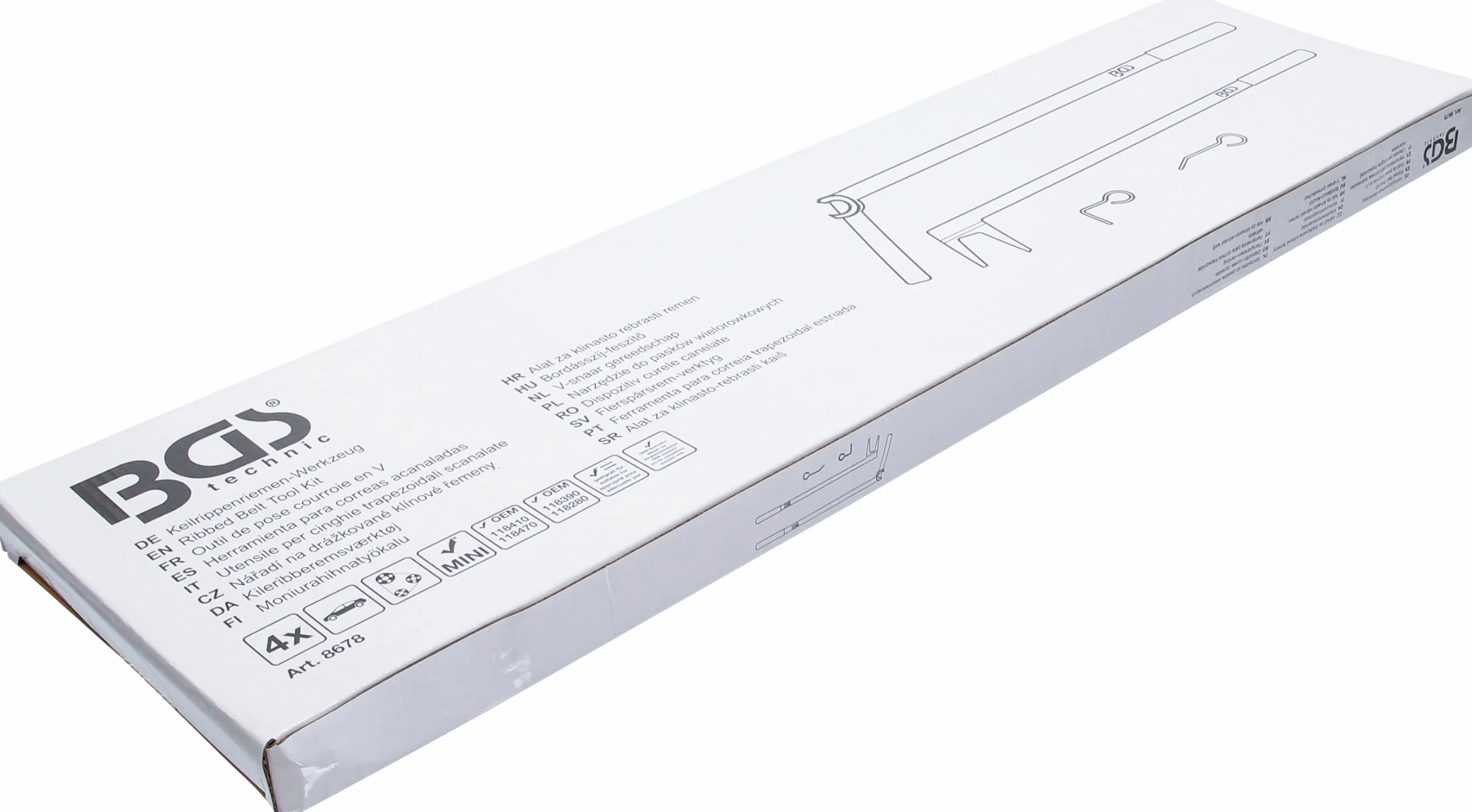 BGS 8678 | Utensile per cinghie trapezoidali scanalate | per Mini
