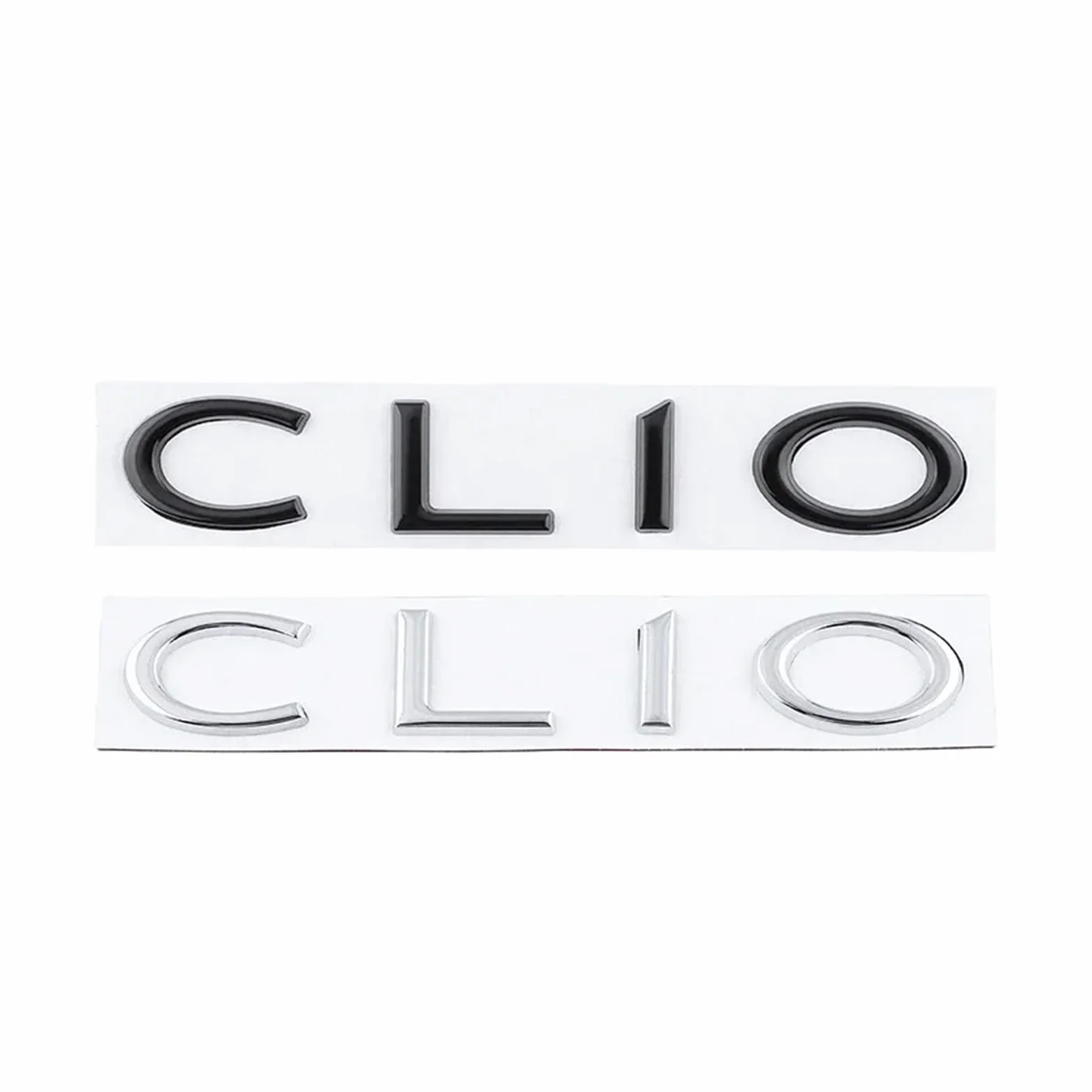 Decalcomanie con stemma in metallo 3D for baule posteriore, etichetta CLIO(Silver)
