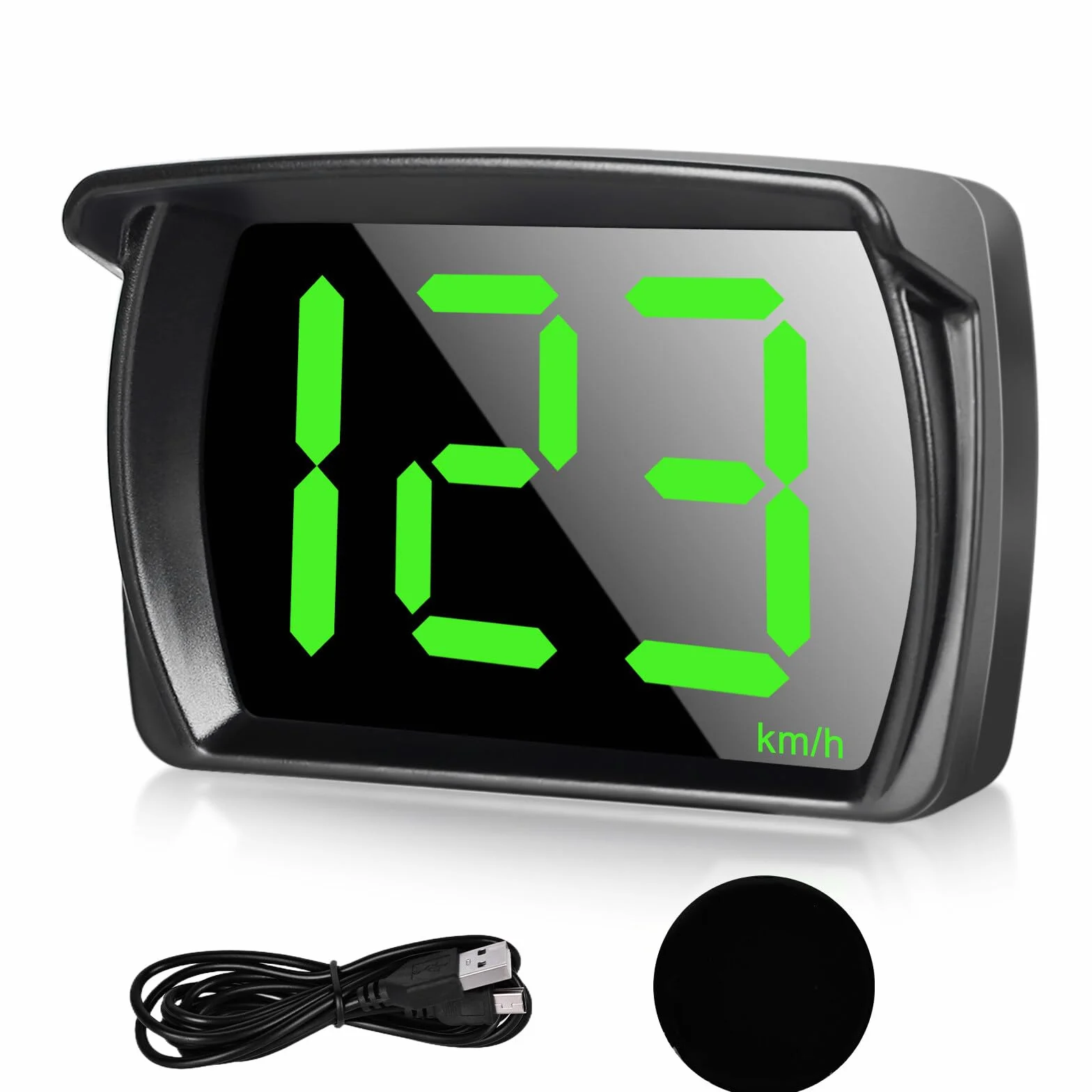 Aicharynic Head Up Display Auto HUD: Tachimetro Digitale Universale con GPS + Beidou Dual Chip USB KMH