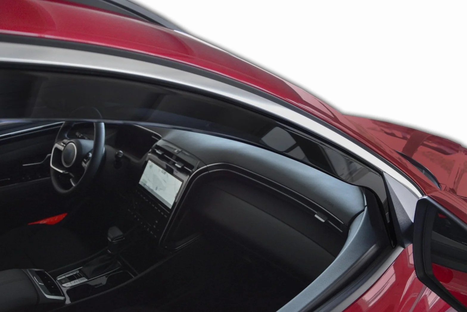 Deflettori d'Aria per Hyundai Tucson 4 dal 2020, Set da 4 Pezzi, Antiturbo Antivento Antipioggia, Nero Fumé