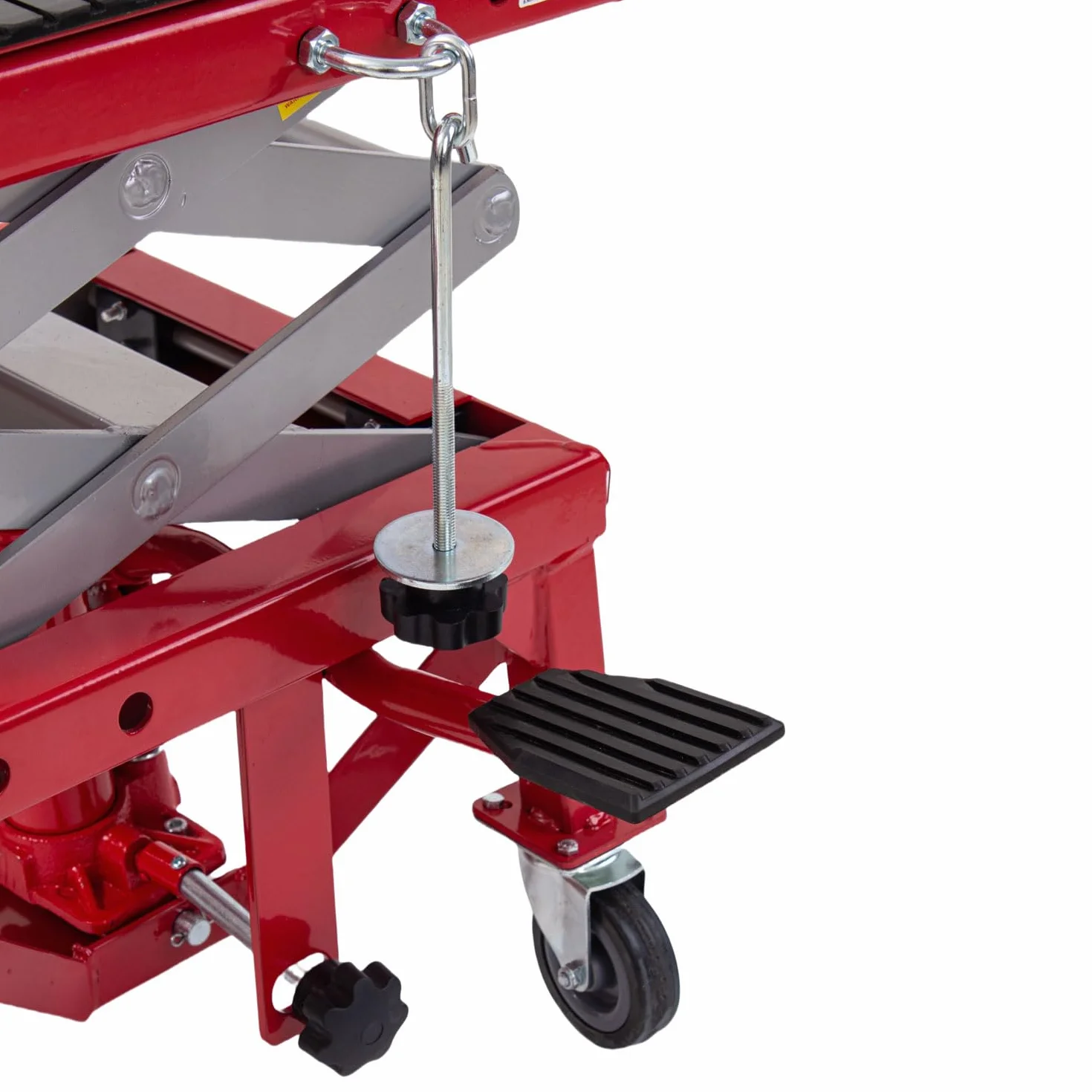 KATSU Tools Cavalletto Idraulico Alzamoto con Ruote, 135 kg