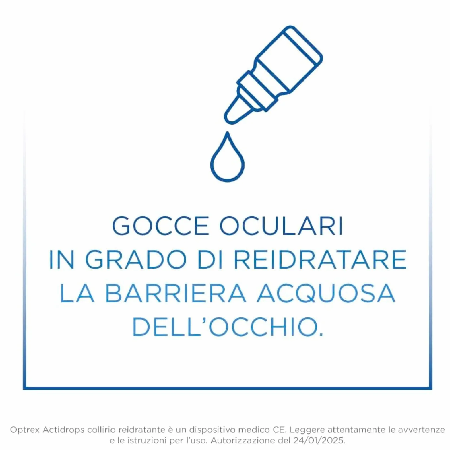 Optrex Actidrops Collirio Reidratante e Lubrificante Occhi Secchi 10ml