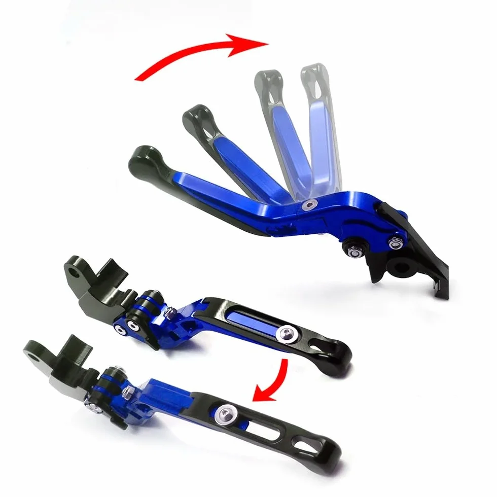 CNC Moto Leva Frizione Freno Set Pieghevole Regolabile Rosso per Honda CB500F 2013-2021