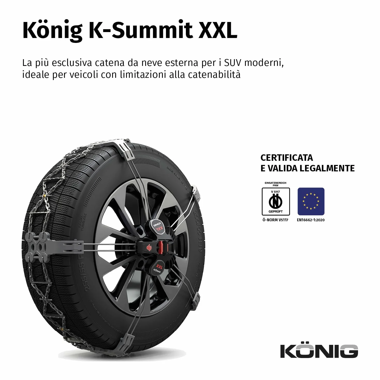 KÖNIG K-Summit XXL K66 - Catene da Neve omologate
