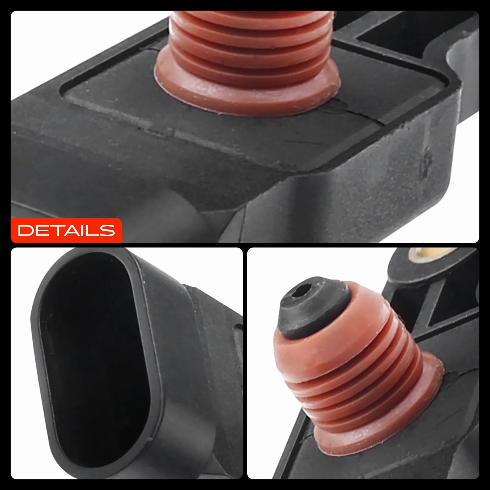 Frankberg Sensore pressione differenziale Pressione gas di scarico Compatibile con Matiz M200 M250 Kalos KLAS Aveo/Kalos Compatto T200 Matiz M100 M150 Lacetti J200 Replace# 25184083