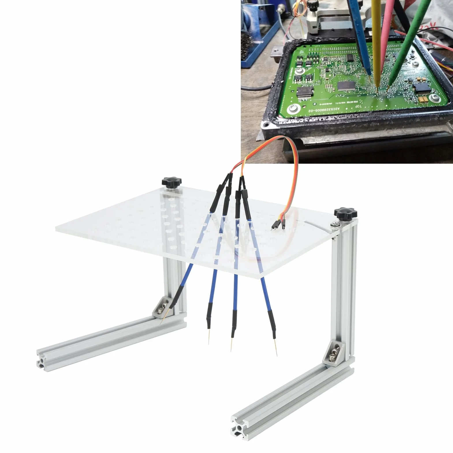 Staffa Telaio BDM LED, Strumento Programmazione ECU Multifunzione con 4 Sondine per KTAG Kess FGTECH