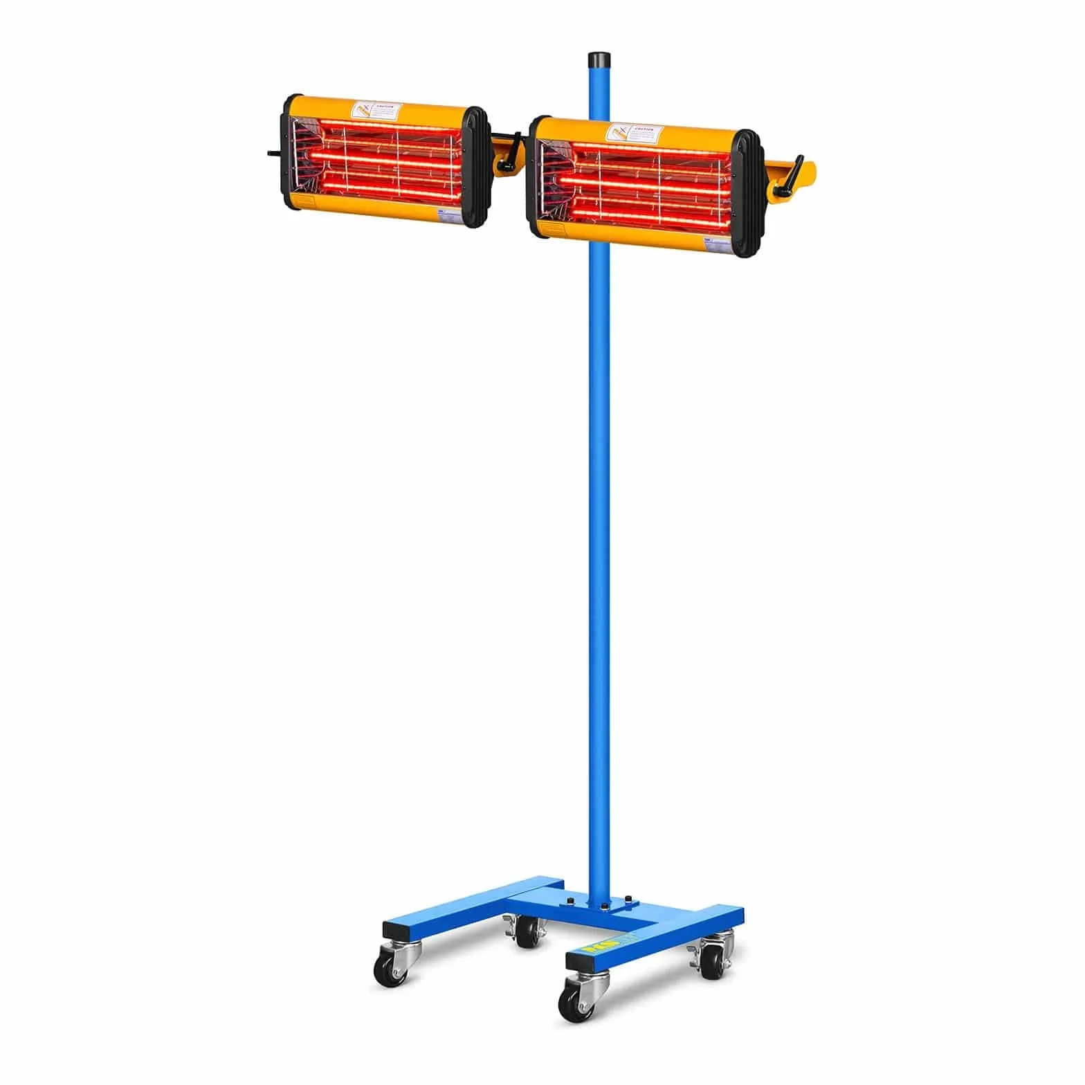 MSW IR-DRYER2000.2 Lampada Infrarossi per Carrozzeria Lampada per Carrozzeria (2200 W, 2 Pannelli, 40–100 °C, Superficie di Asciugamento 800 x 800 mm, Altezza Massima 213,5 cm, Timer 1–60 min)
