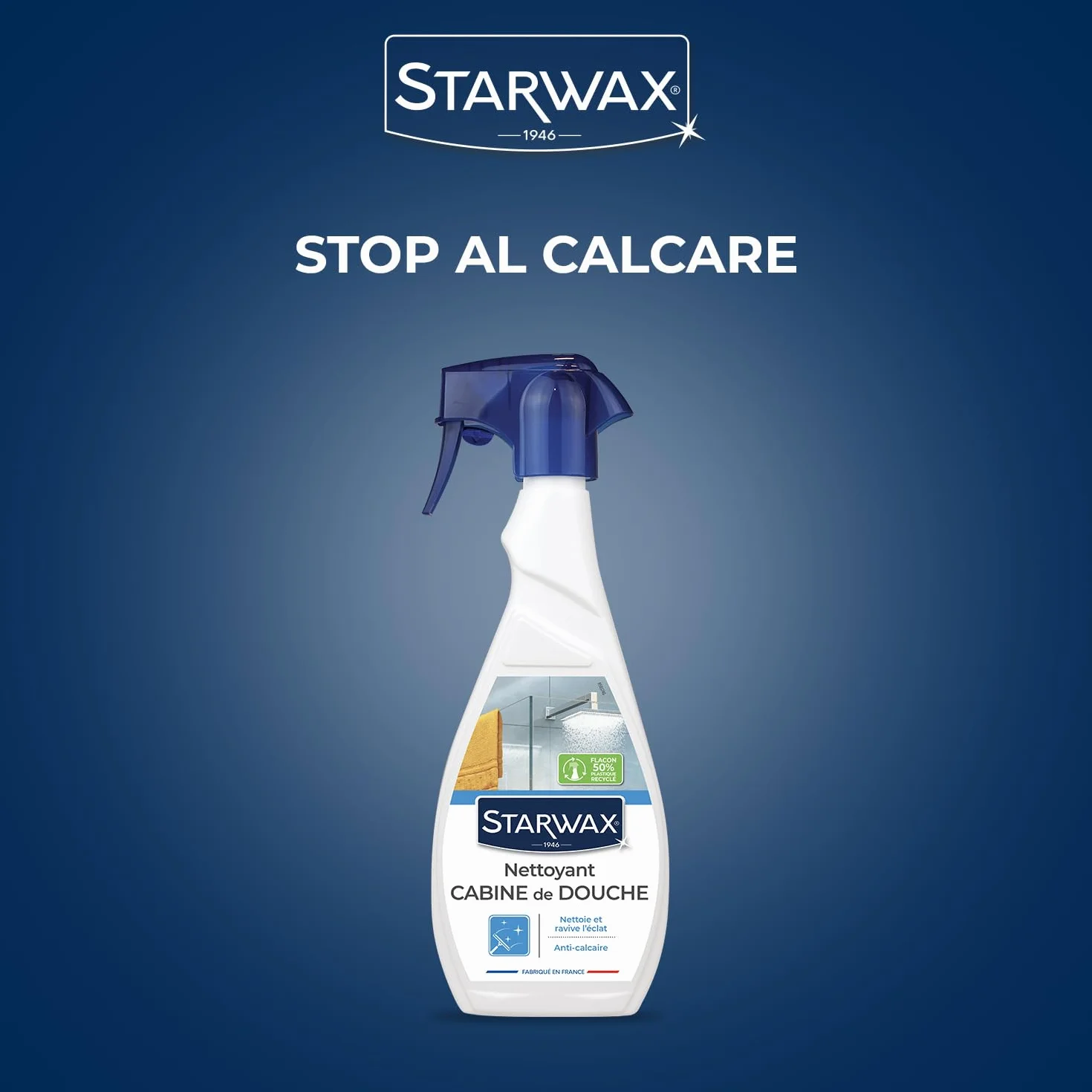 STARWAX Detergente Anticalcare Doccia Spray Multi-Superficie 500 ml