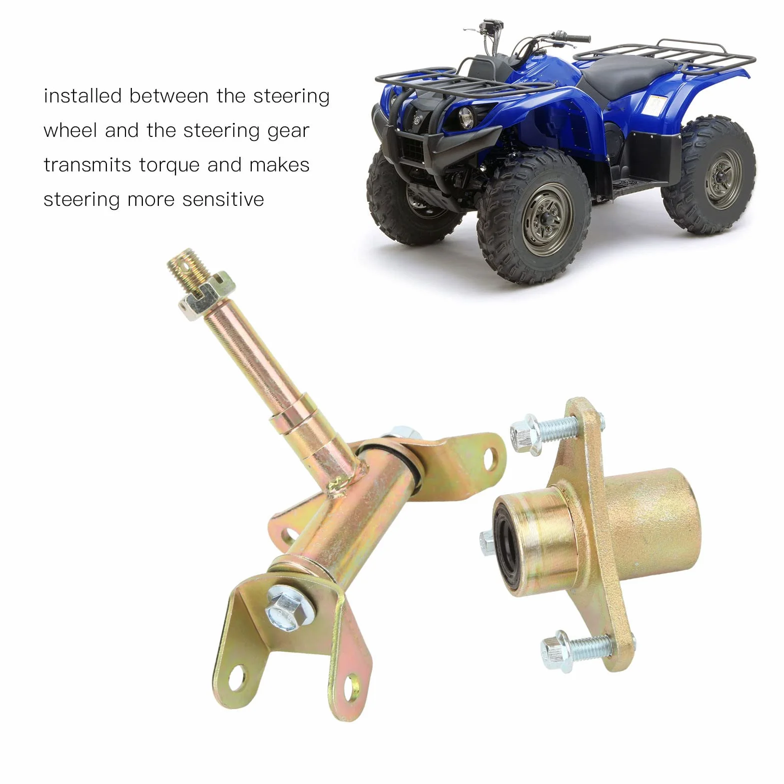 Anteriore Sterzo Strut Knuckle Mandrino Sinistro Destro Disco Freno Asse Ruota Lega di Alluminio Set per ATV Quad