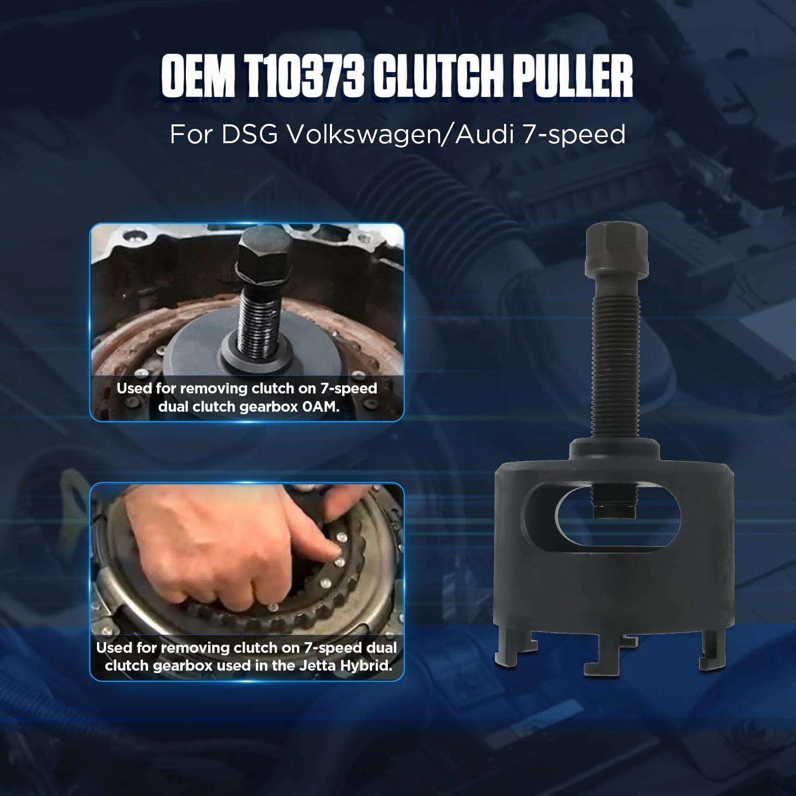BELEY Kit di Strumenti di Trasmissione Doppia Frizione per VW Audi per DSG 7 velocità per installare e Rimuovere la Frizione e l'estrattore T10373 T10376 T10323