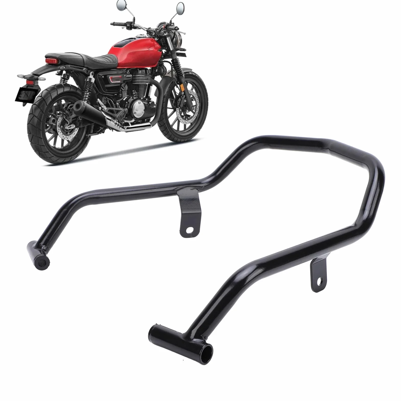 Maniglia per Sedile Passeggero, Tubo in Ferro con Presa per GB350S CB350RS 2022-2024 con Superficie Opaca, Design Classico del Bracciolo per Motociclette Stile Vintage