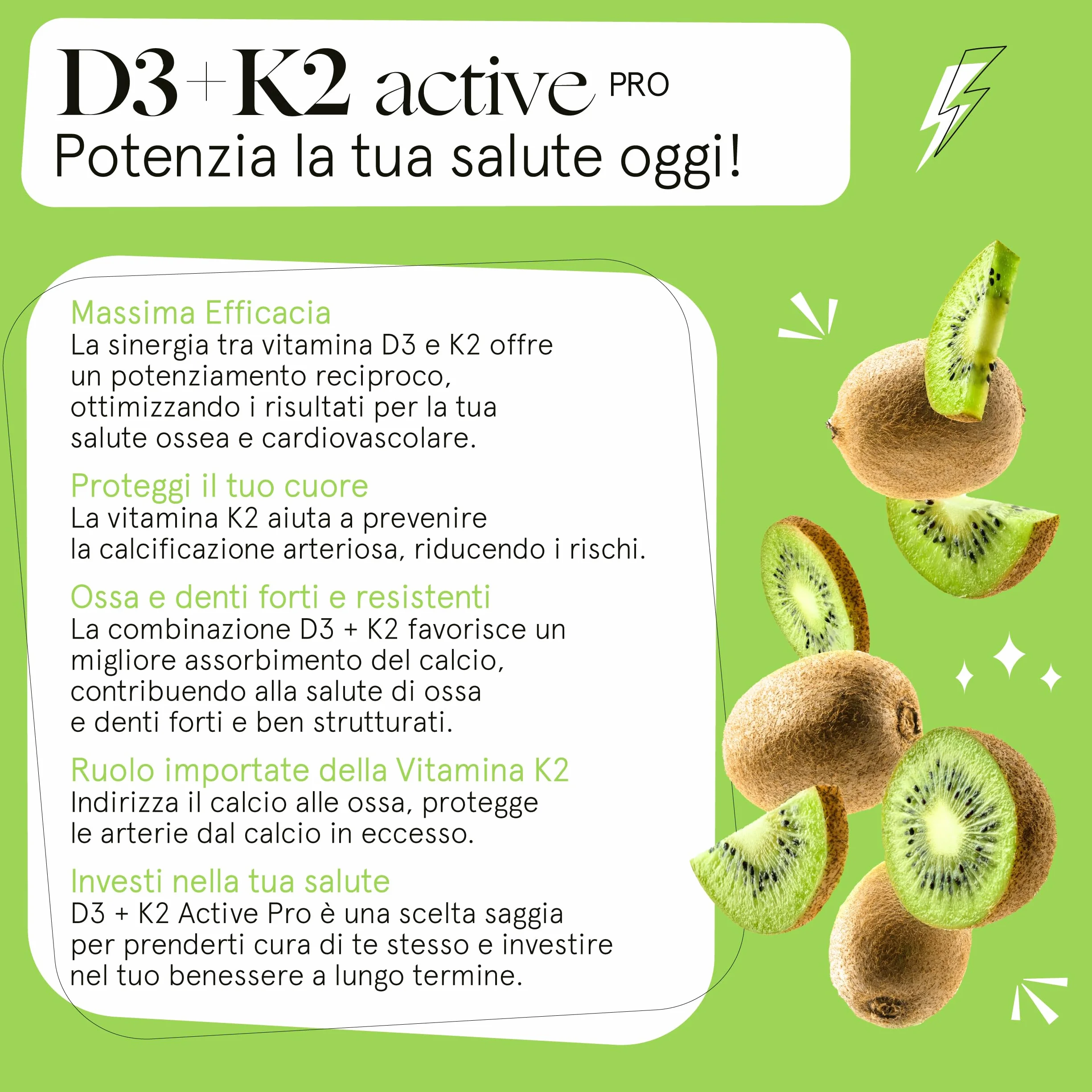 Vitamina D3 K2 500 Microcompresse – 2000 UI a Compressa, K2 MK7, Senza Biossido di Silice