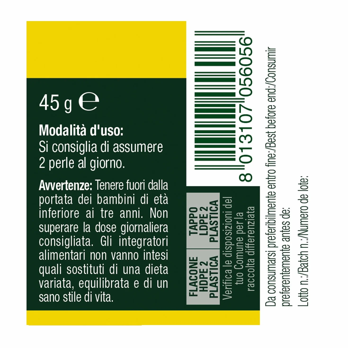 Naturando Olio di Lecitina di Soia 70 Perle Omega3