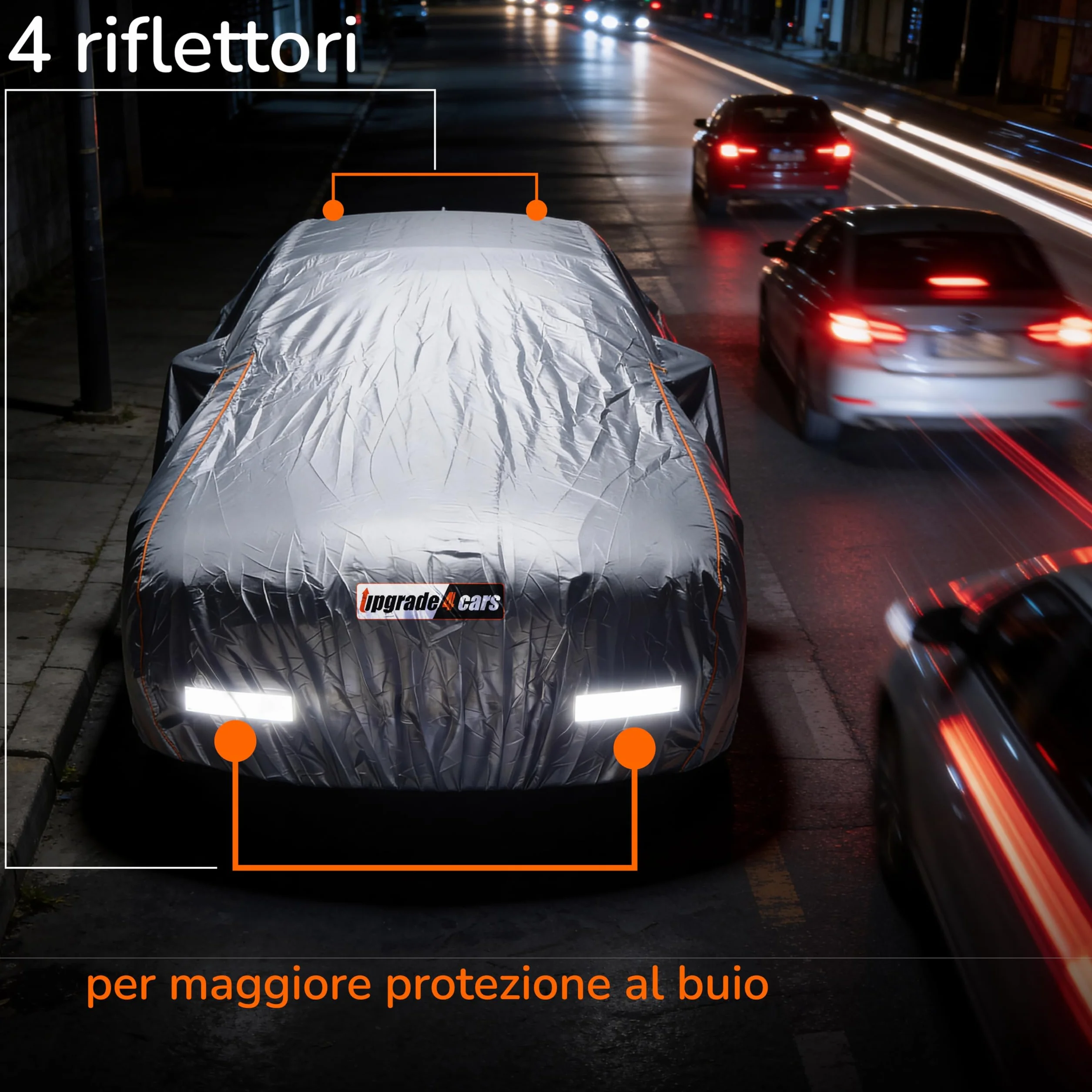 Upgrade4cars Telo Copriauto Esterno Impermeabile Versione 2026 Universale SUV L 480x195x150 cm