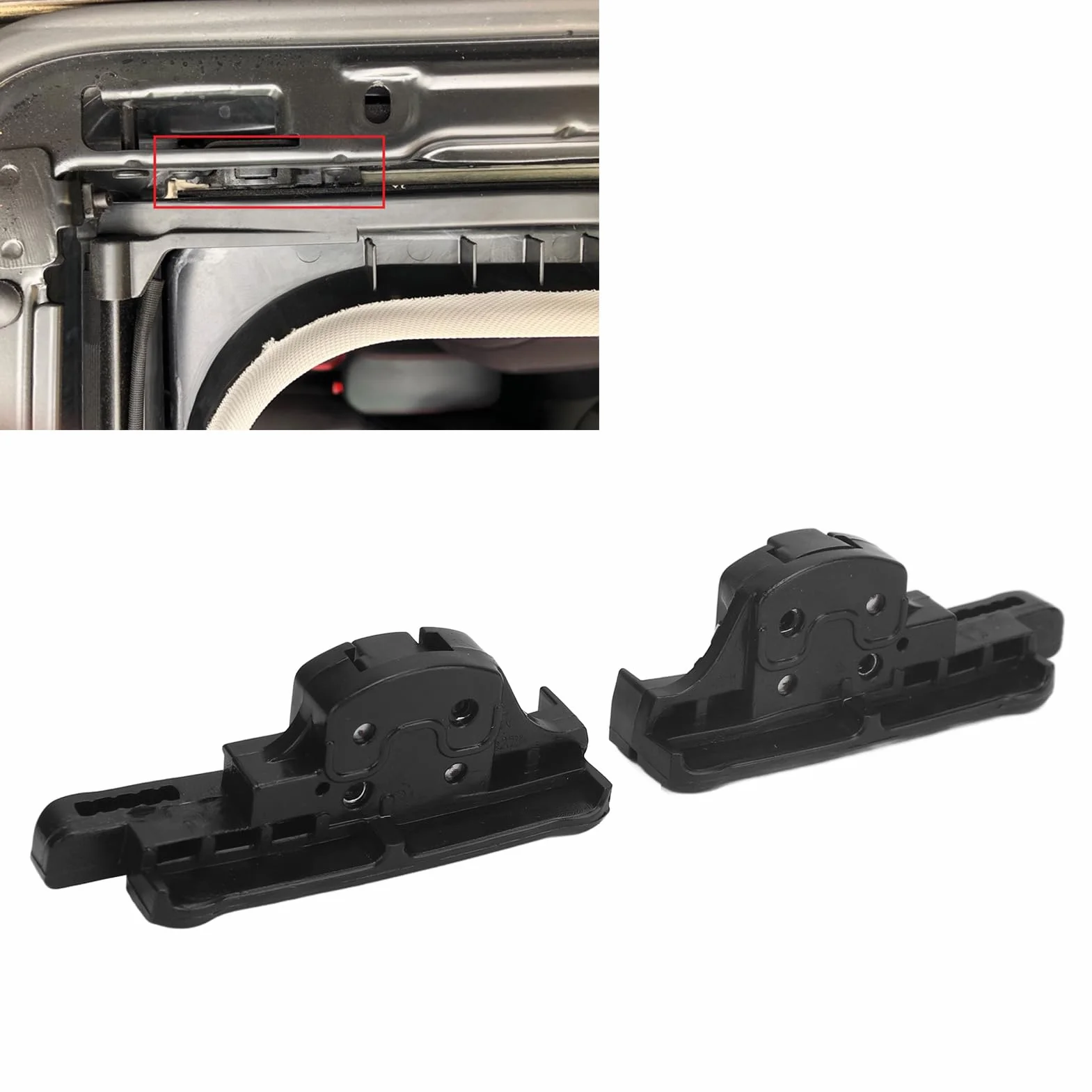 Staffa da Soffitto Scorrevole Resistente al Sole 77368445, Clip Sinistra Destra per Renegade 2015 – 2019 con Materiali di Qualità Superiore, Installazione Facile