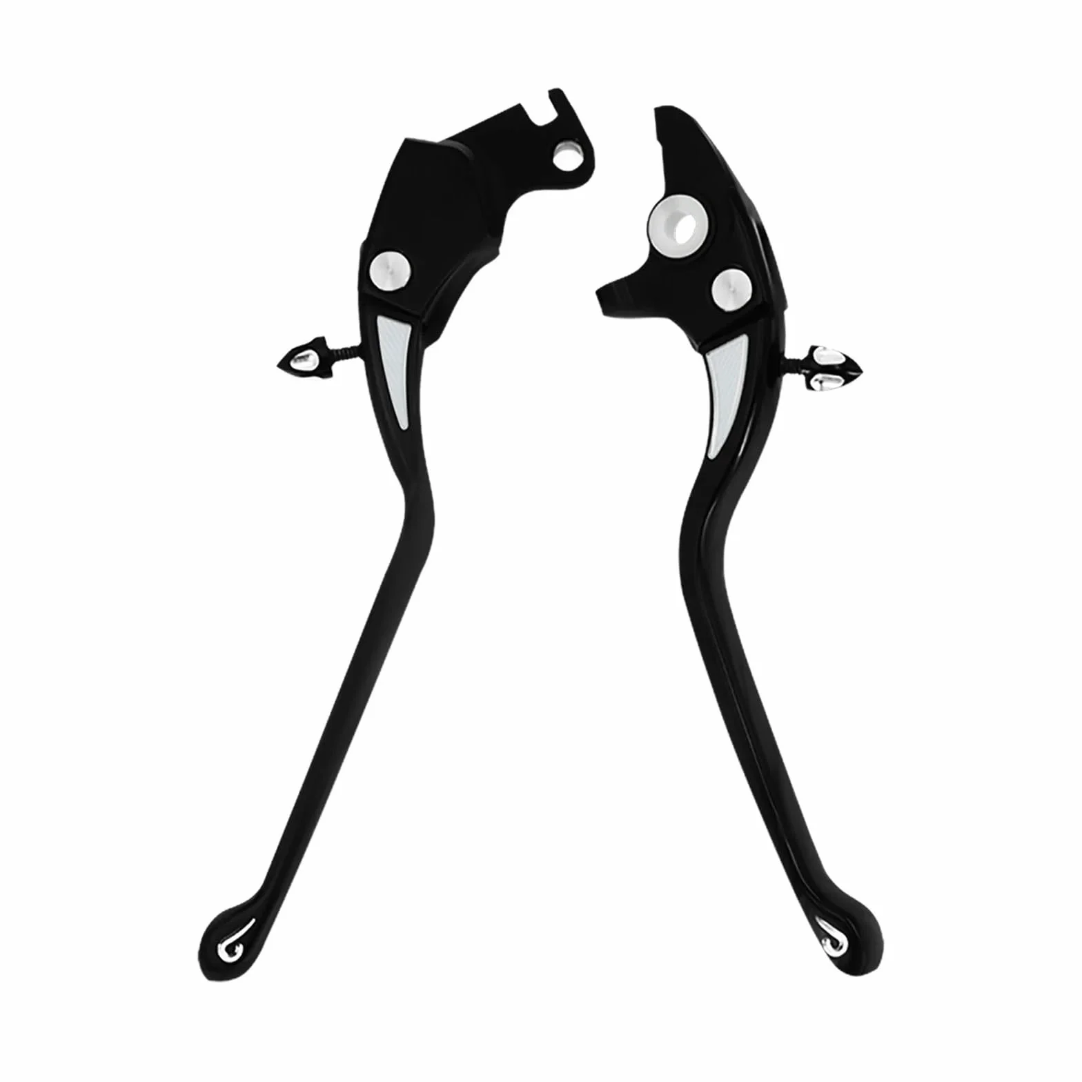 CNC Regolabile Leva Freno Frizione per Motocicletta Nera Harley Street 500 750 2016-2020