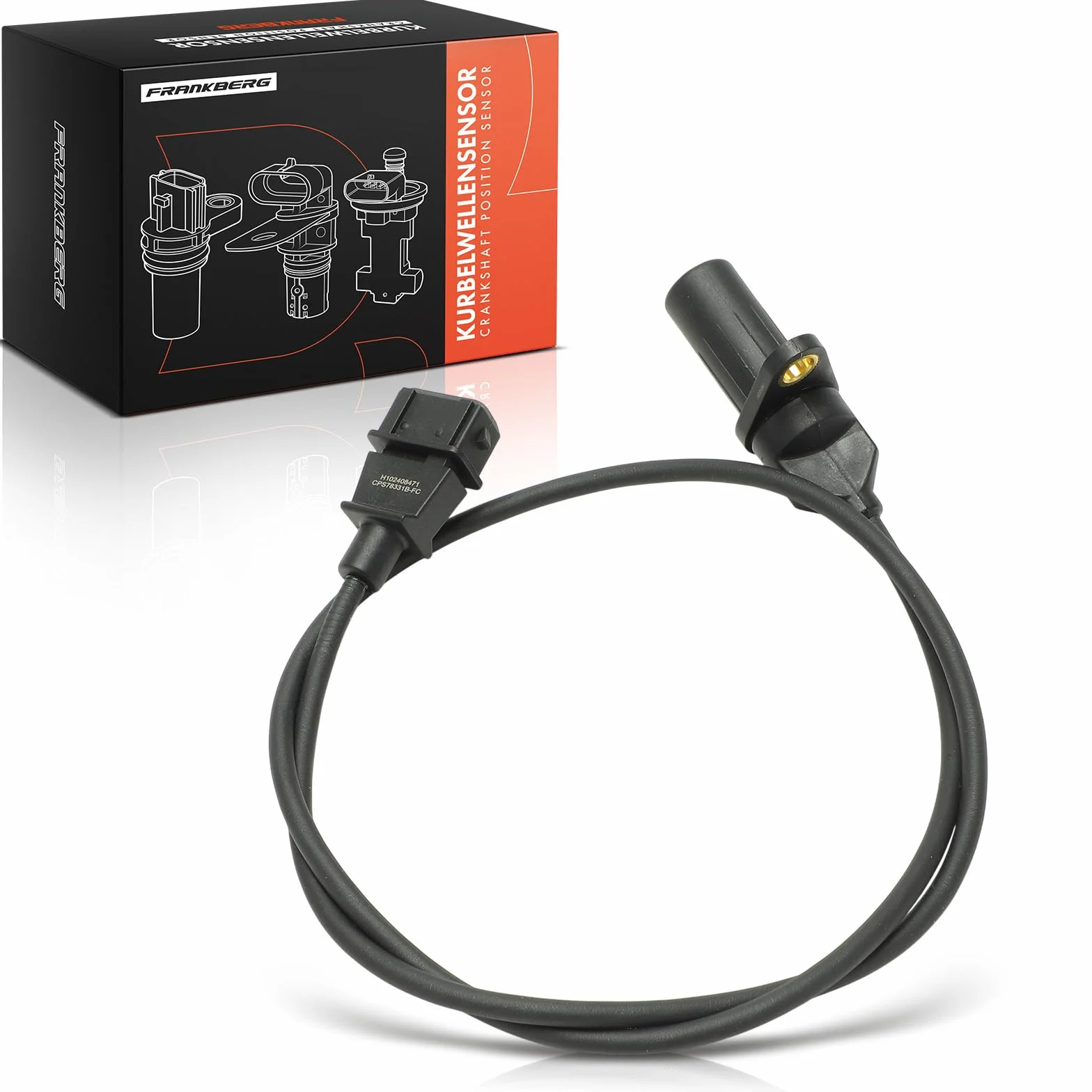Frankberg Posizione dell'albero Motore Sensore dell'albero Motore 3-Poli Compatibile con Seicento/600 187 1.1 1998-2010 Replace# 46778331,55189514