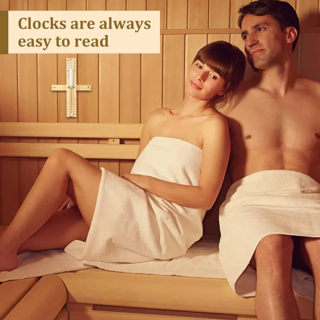 Clessidra Sauna Analogica 15 Minuti Legno Sabbia Timer Girevole Parete