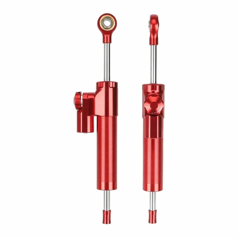 Sterzo per Kukirin G3 Pro 2024, STO?d?mpfer Stabilizzatore con sterzo pr?ciser e sistema a basse vibrazioni, in alluminio + plastica, 560 g, nero/rosso