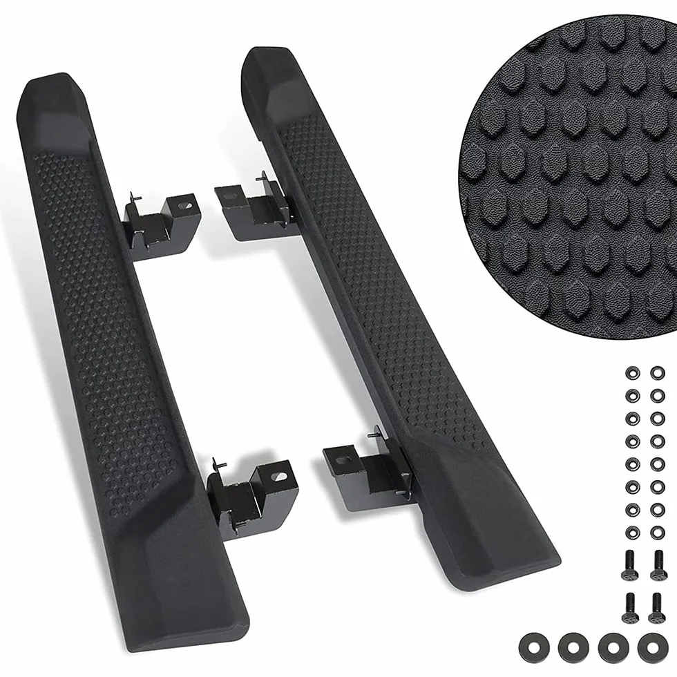 Pedane Nerf Step Bar, gradini Laterali Black Bolt-on Rock Sliders compatibili con Jeep Wrangler JL JLU 2018-2022 Accessori Sport Sahara Rubicon 2 Porte
