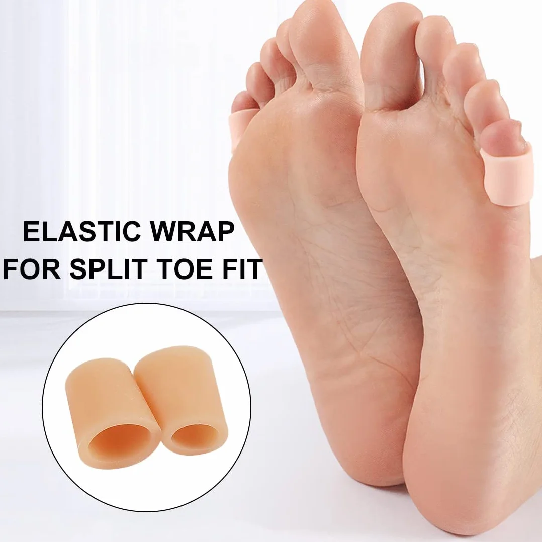 Protezione Dita Piedi in Silicone, Protettori Punta Gel Antidolorifico - 20 Pezzi