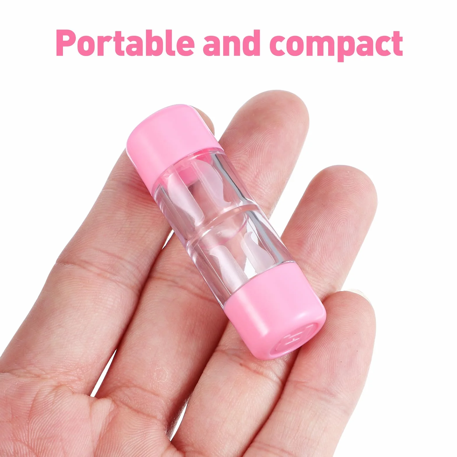 Custodia Protettiva Per Lenti a Contatto Rigide Rgp Mini Da Viaggio Trasparente Confezione Contenitore Set Da 4 Pezzi Portatile