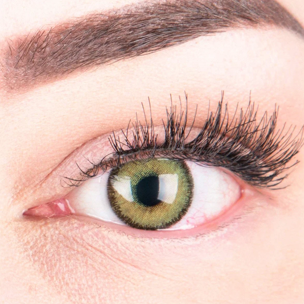 GLAMLENS Mirel Green zielone soczewki kontaktowe miesięczne 2 szt. DIA 14.0 0.00 dioptrii