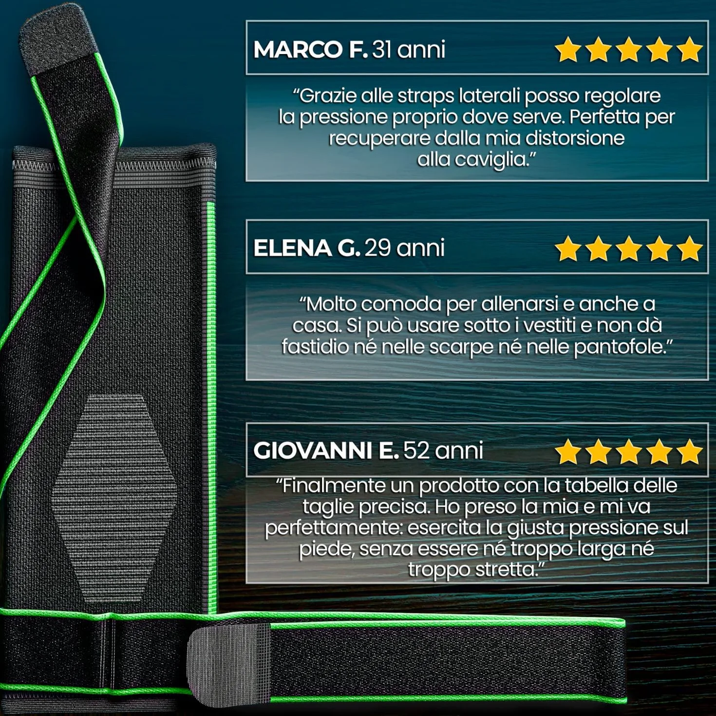 NativoDex Cavigliera Ortopedica Regolabile per Distorsione, Fascite Plantare e Tendinite
